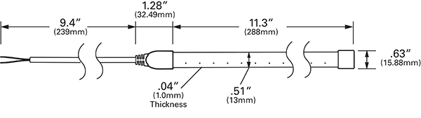 Grote Industries - L11510802 – XTL LED Light Strip, Red, 11.3 in | 288 mm