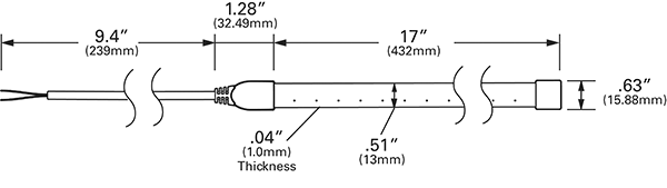 Grote Industries - L14510804 – XTL LED Light Strip, Green, 17.00 in | 432 mm