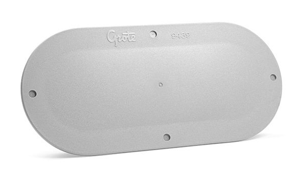 Grote Industries - 94390-4 – Snap-In Cover Plate, 6″ Oval, Gray