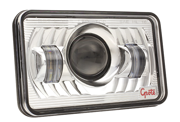 Grote Industries - 94421-5 – 4×6″ LED Sealed Beam Replacement Headlight, Low Beam