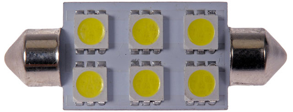 Grote Industries - 94781-5 – Replacement LED Bulb, White, Festoon Base, 1.44W