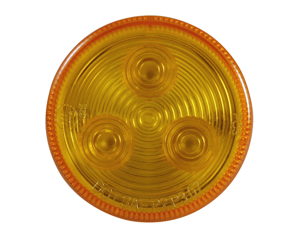 Grote Industries - MKR4500Y-PG – Choice Line Signal Lighting, 3-Diode, 2″ Round LED Clearance Marker Light, Yellow