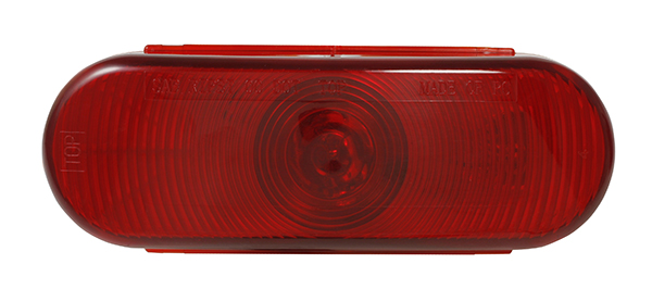 Grote Industries - STT5010R-PG – Choice Line Signal Lighting, 6″ Oval Stop Tail Turn Light, Incandescent, Red