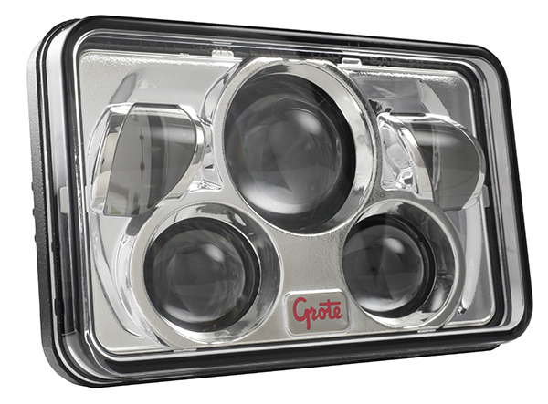 Grote Industries - 94401-5 – 4×6 Combo LED Headlight, Sealed Beam, High/Low Beam