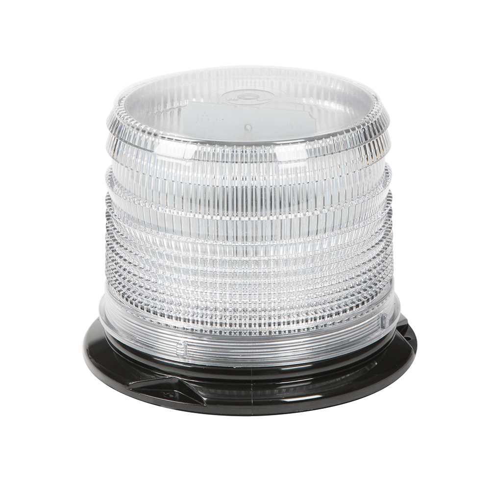 Grote Industries - 78031 – LED Beacon, Class I, Permanent Mount, S-Link Compatible, Short Lens, White