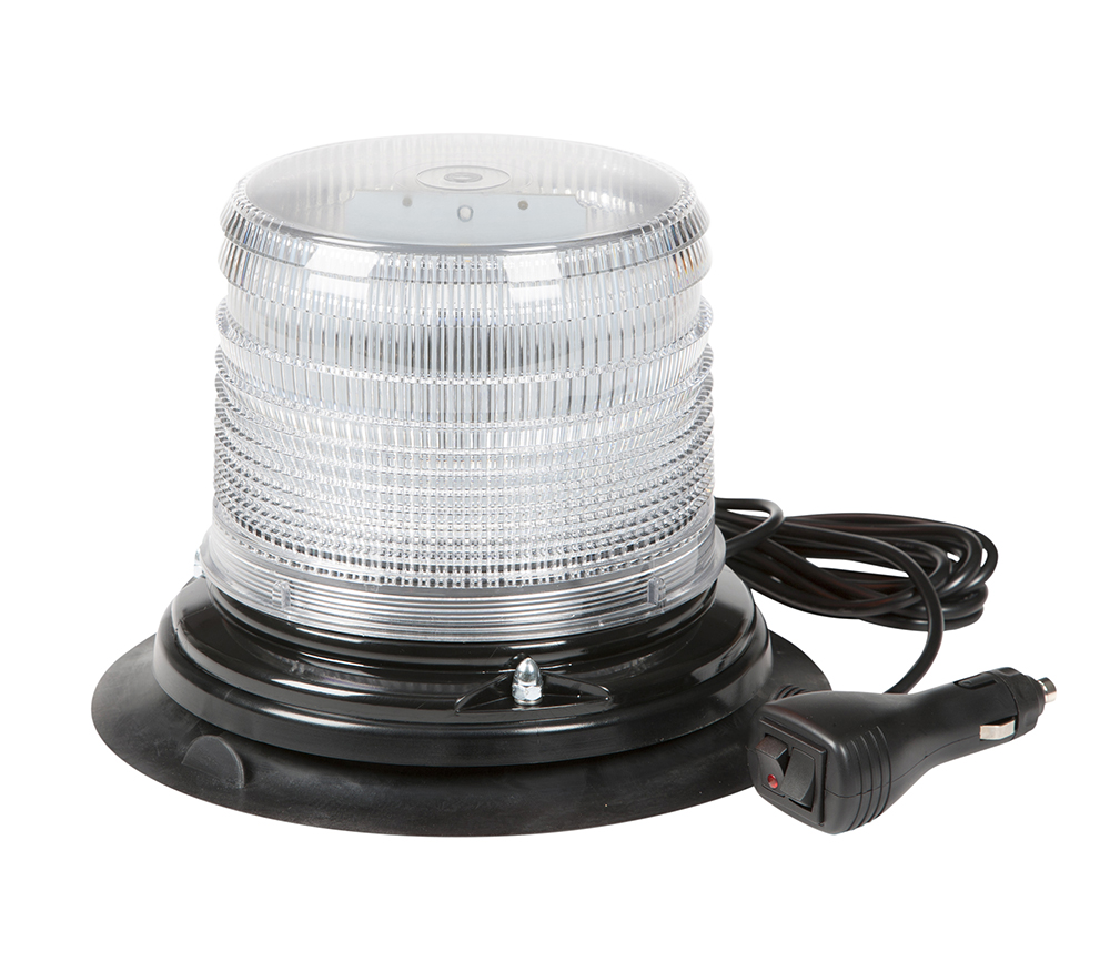 Grote Industries - 78041 – LED Beacon, Class I, Vacuum Mount, S-Link Compatible, Short Lens, White