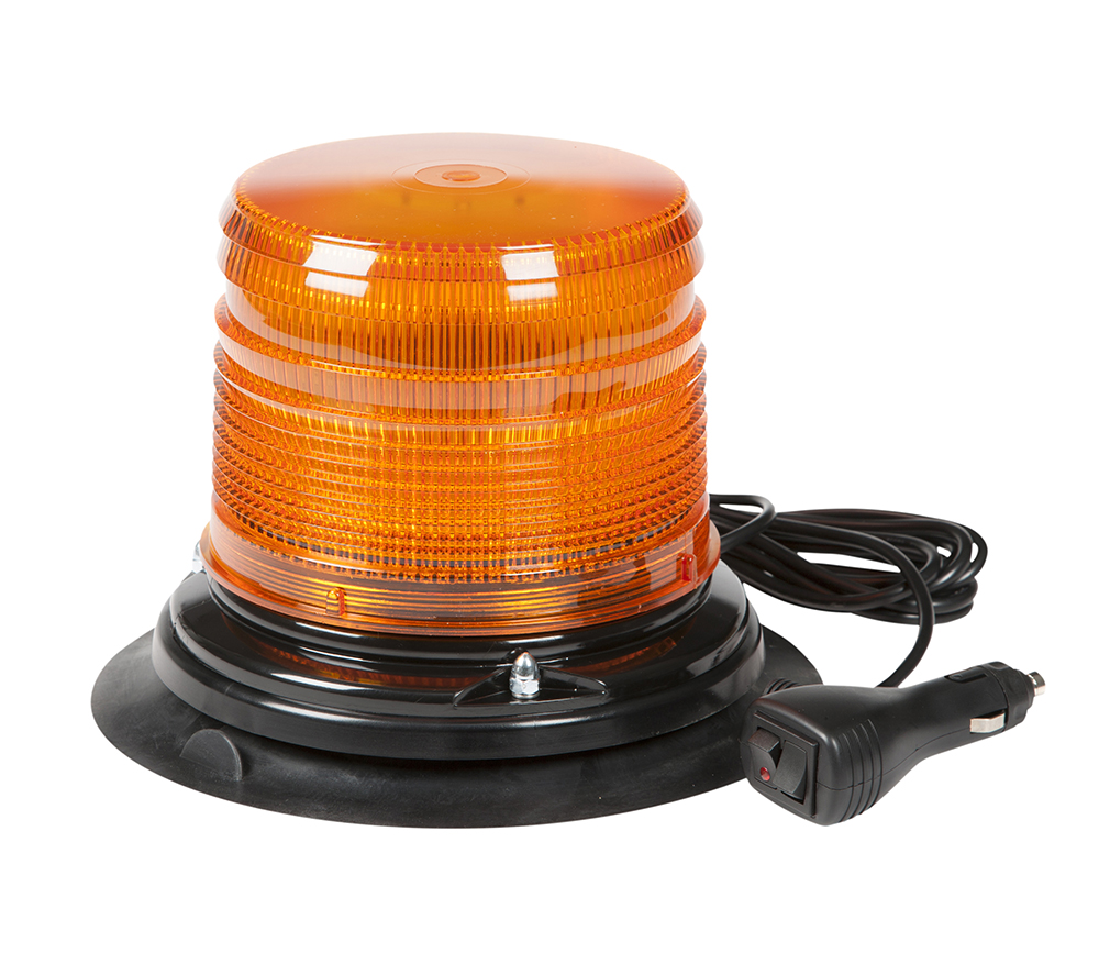 Grote Industries - 78043 – LED Beacon, Class I, Vacuum Mount, S-Link Compatible, Short Lens, Amber