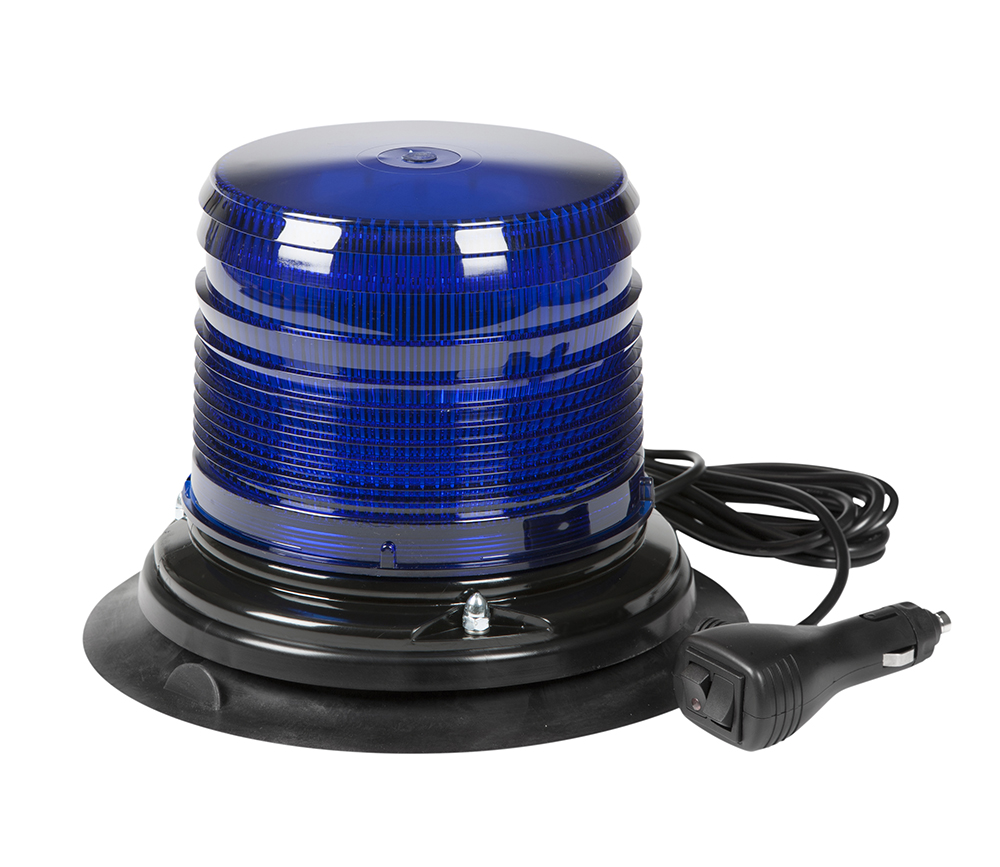 Grote Industries - 78045 – LED Beacon, Class II, Vacuum Mount, S-Link Compatible, Short Lens, Blue