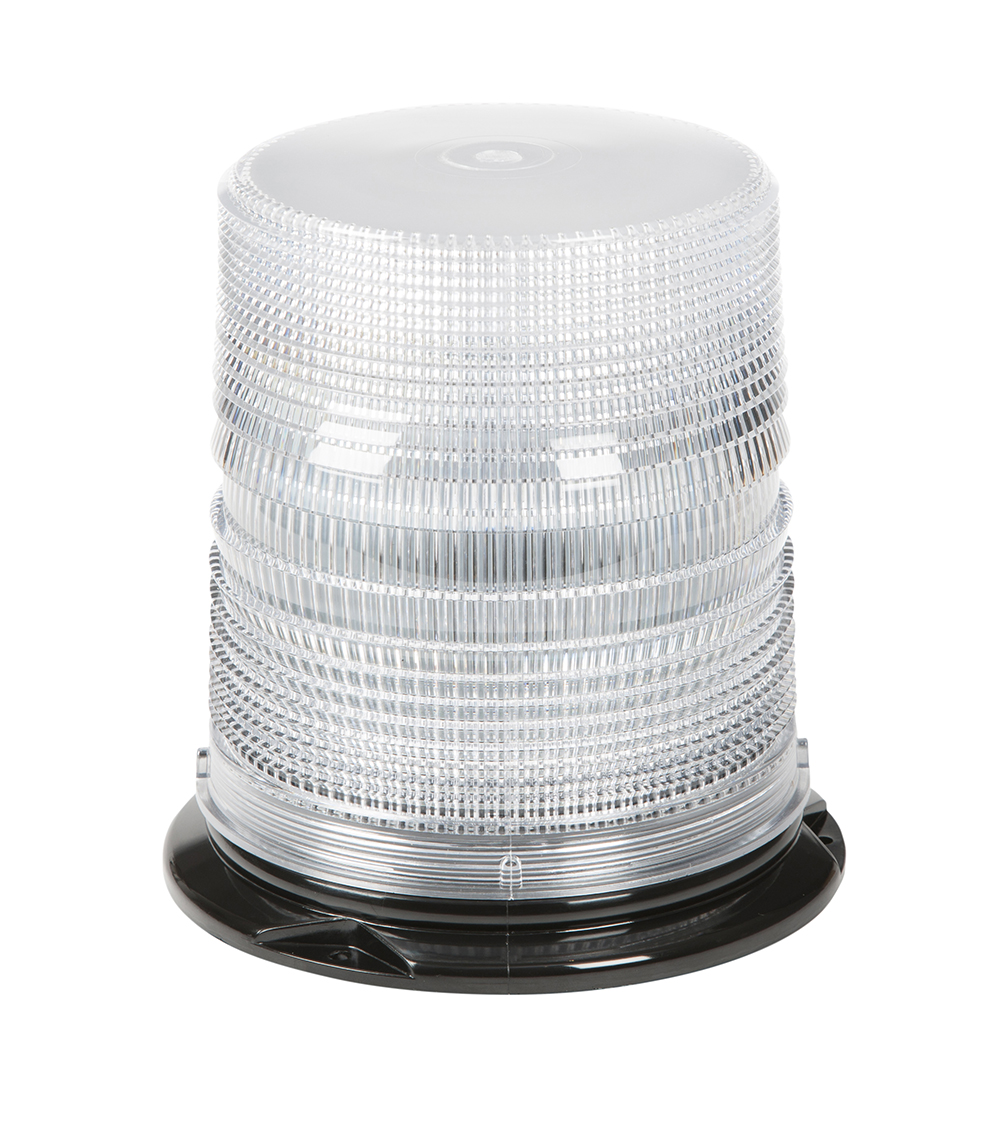 Grote Industries - 78051 – LED Beacon, Class I, Permanent Mount, S-Link Compatible, Tall Lens, White