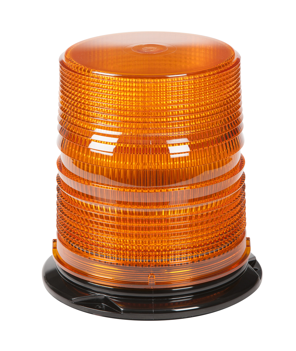 Grote Industries - 78053 – LED Beacon, Class I, Permanent Mount, S-Link Compatible, Tall Lens, Amber
