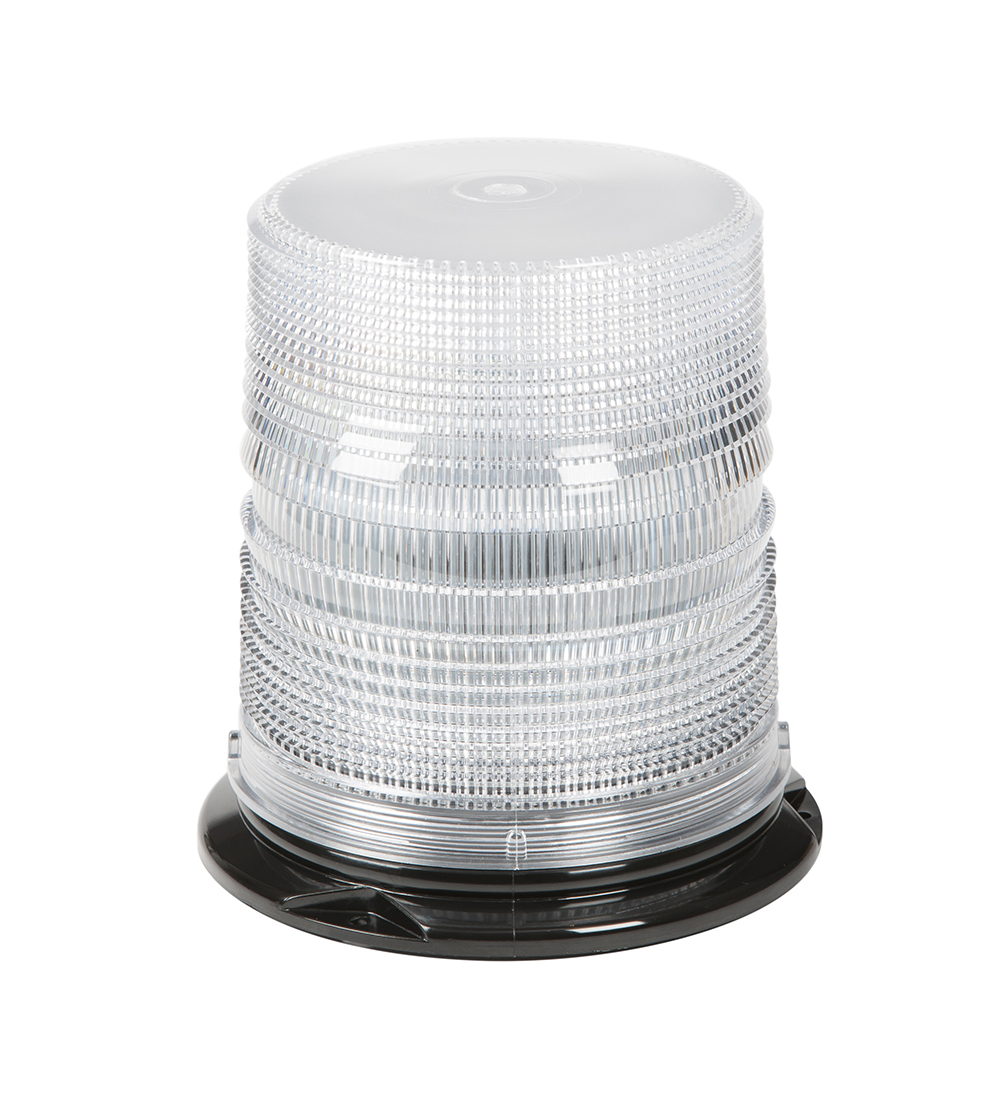 Grote Industries - 78061 – LED Beacon, High Profile, Class II, Permanent Mount, Tall Lens, White