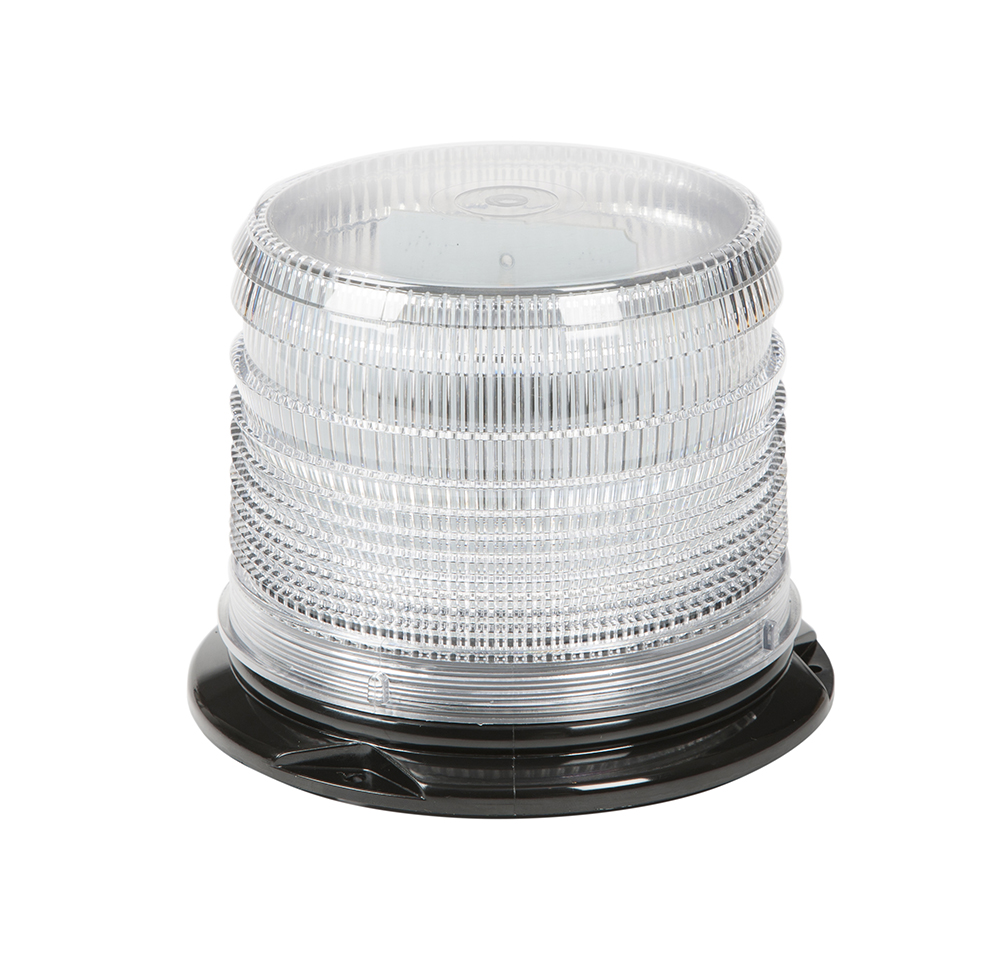 Grote Industries - 78071 – LED Beacon, Class I, Permanent Mount, Short Lens, Dual Color Amber/White