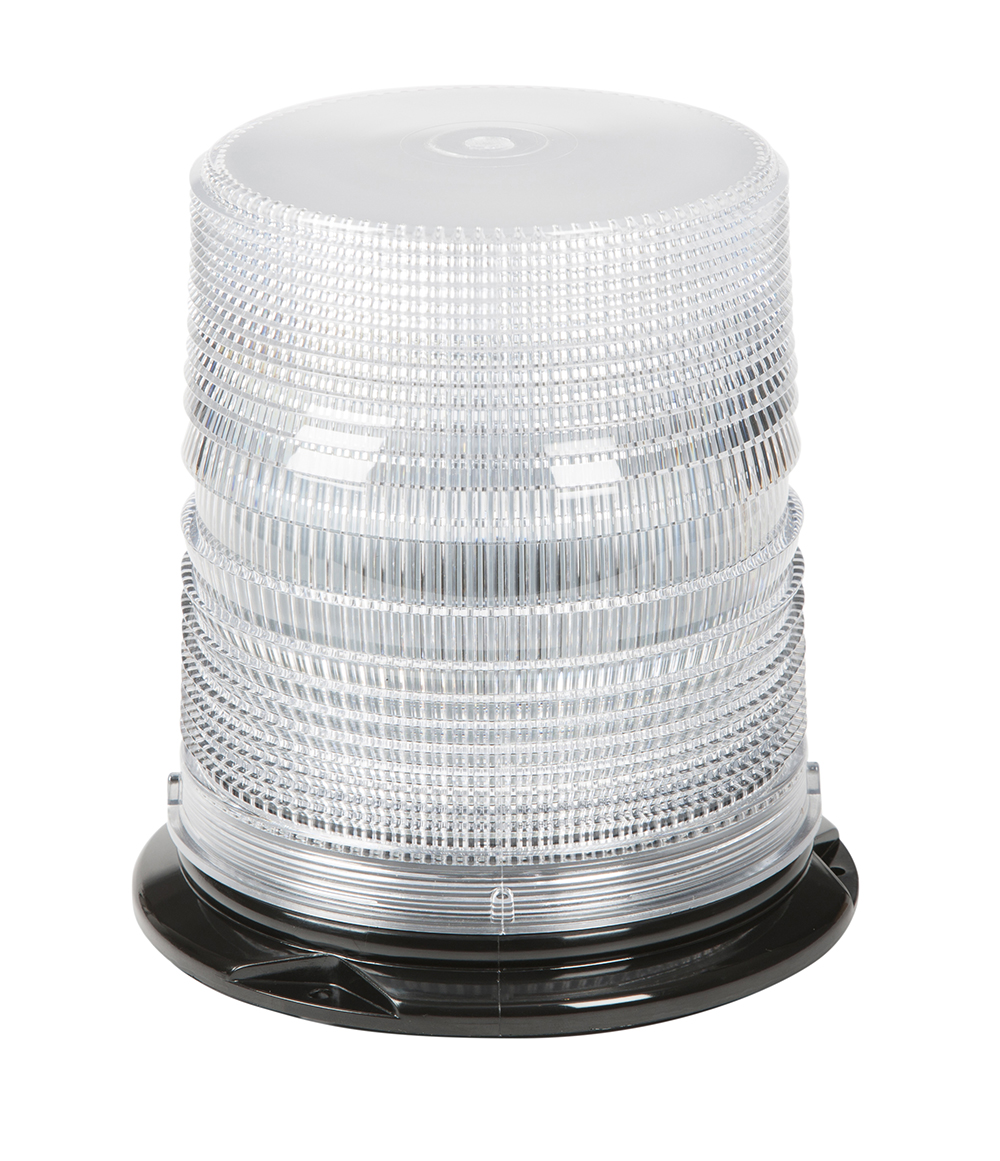 Grote Industries - 78081 – LED Beacon, Class I, Permanent Mount, Tall Lens, Dual Color Amber/White