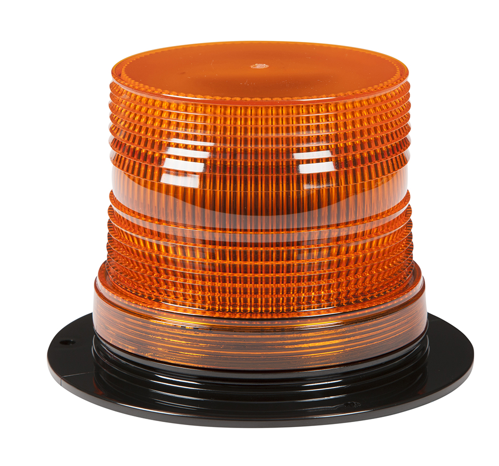 Grote Industries - 78093 – LED Material Handling Beacon, Class III, Permanent Mount, Short Lens, Amber