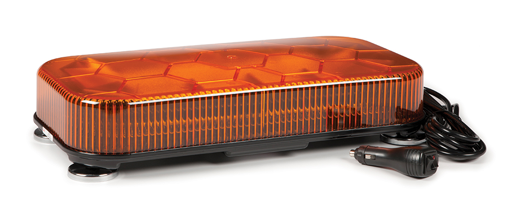 Grote Industries - 78443 – LED Mini Light Bar, Class I, Magnetic Mount, Amber