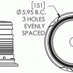 Drawing of product 78851, 78853, 78855