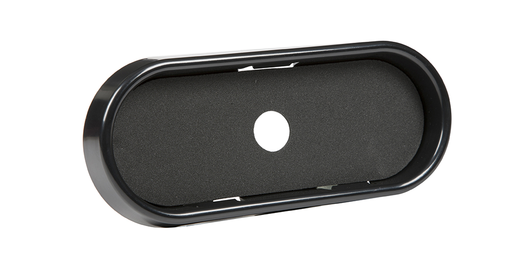 Grote Industries - 98410 – 6″ Oval Black Surface Mount Bezel
