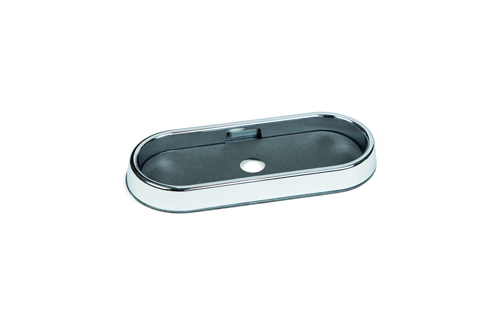 Grote Industries - 98480 – 6″ Oval Chrome Surface Mount Bezel