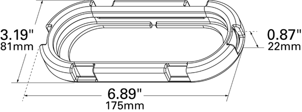 Grote Industries - 92140-3 – Open Grommet for 6″ Oval Lights, Bulk Pack