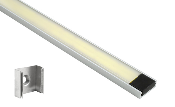 Grote Industries - 61T10 – XTL LED Light Strip in Mounting Extrusion, Opaque, Flat, 11.33 in | 288 mm
