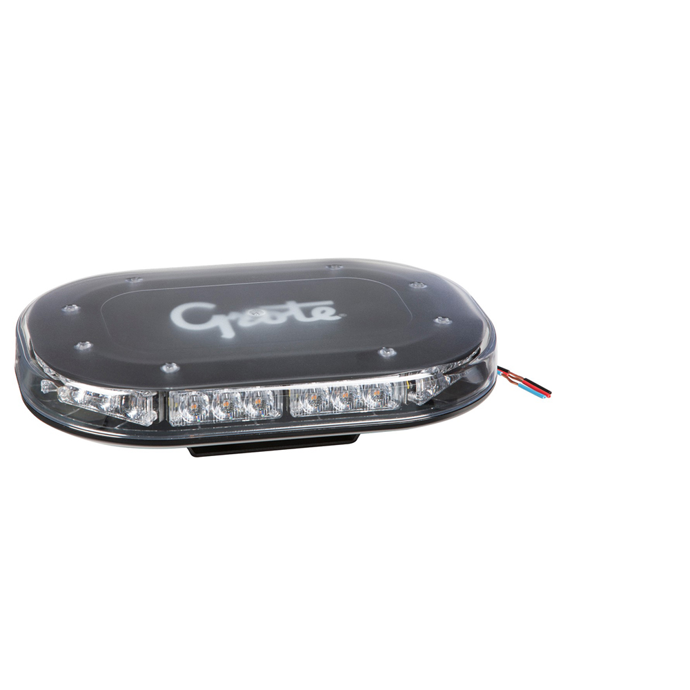 Grote Industries - 77223 – Class I LED Compact Light Bar, Permanent Mount, Amber