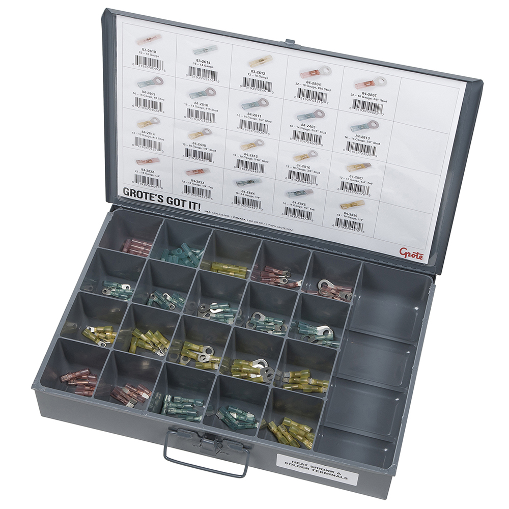 Grote Industries - 83-6652 – Fleet & Installer Assortment Tray – Solder & Seal Heat Shrink Terminals