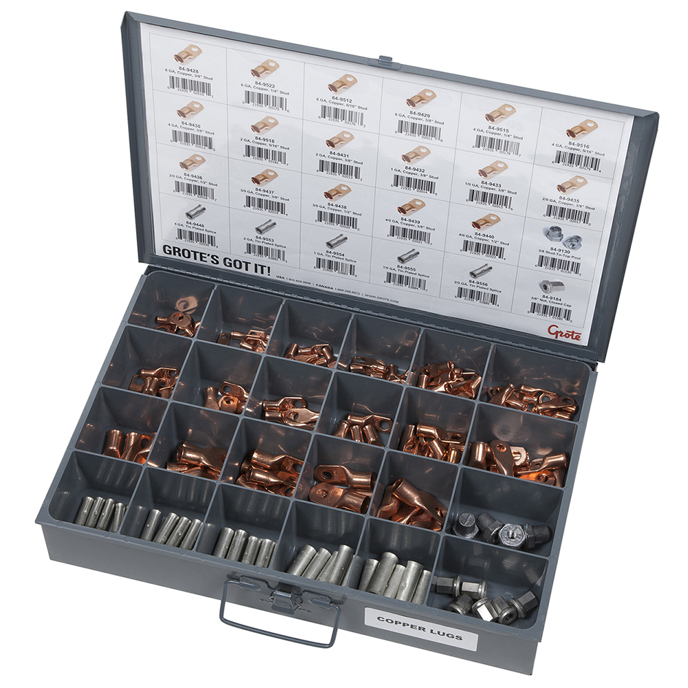 Grote Industries - 83-6653 – Fleet & Installer Assortment Tray – Copper Lugs