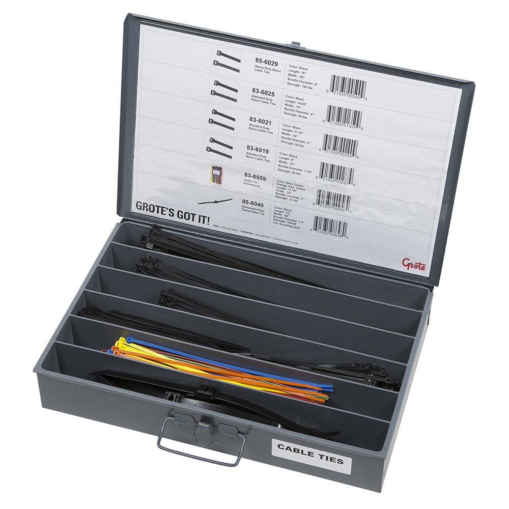 Grote Industries - 83-6655 – Fleet & Installer Assortment Tray – Nylon Cable Ties